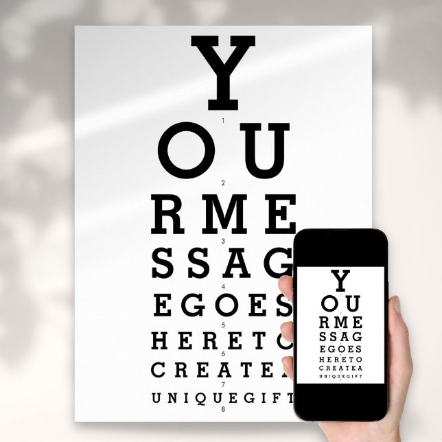 Optician Chart Create Your Own Message (Creator Uploaded)
