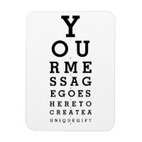 Optician Chart Create Your Own Message