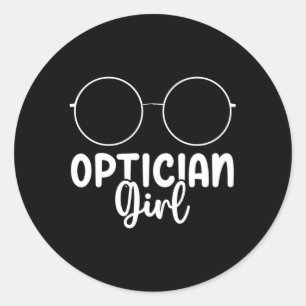Optician Classic Round Sticker