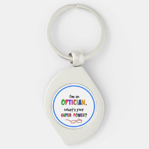 Optician humour keychain