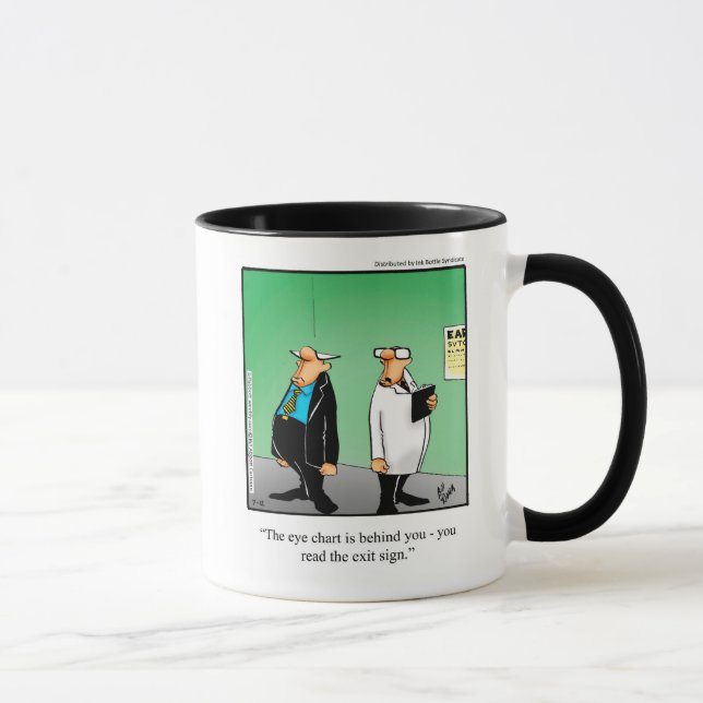 Optician Humour Mug Gift (Right)