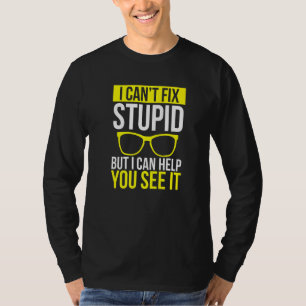 Optician Optometry Eyeglass Whisperer Sunglasses O T-Shirt