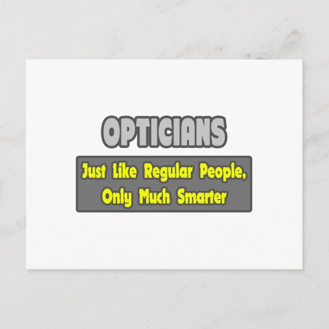 Opticians .. Smarter Postcard (Front)