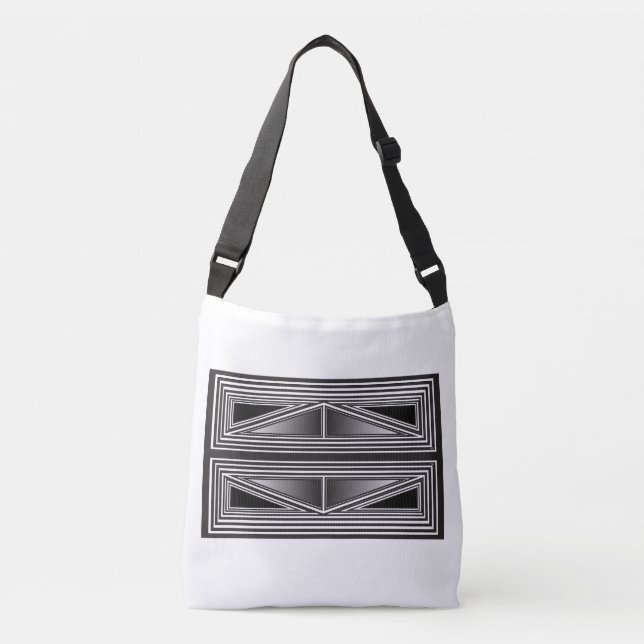 Optics thru Shapes  Crossbody Bag (Front)