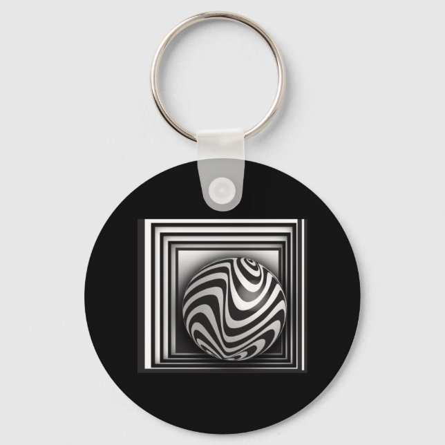 Optics thru Shapes   Keychain (Front)
