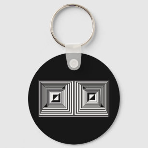Optics thru Shapes  Keychain