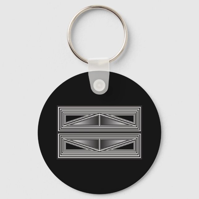 Optics thru Shapes  Keychain (Front)