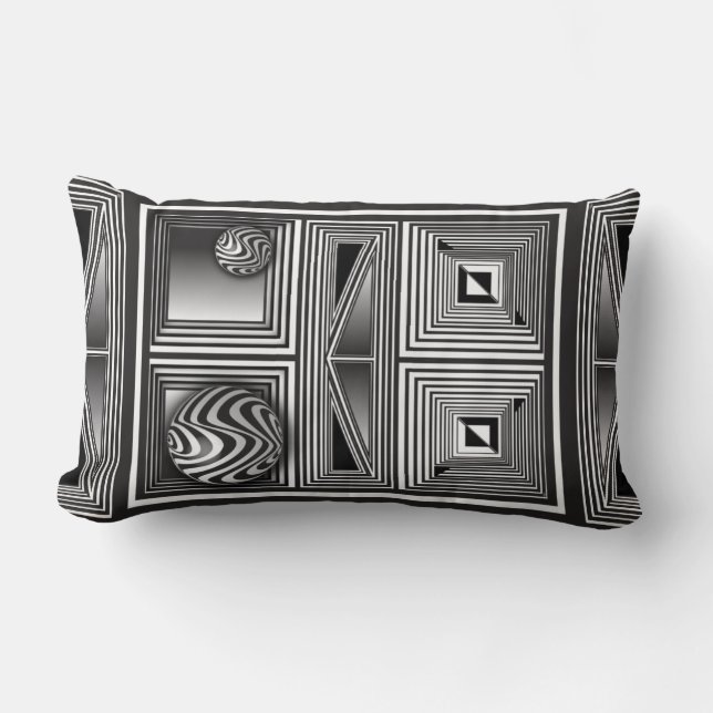 Optics thru Shapes  Lumbar Pillow (Front)
