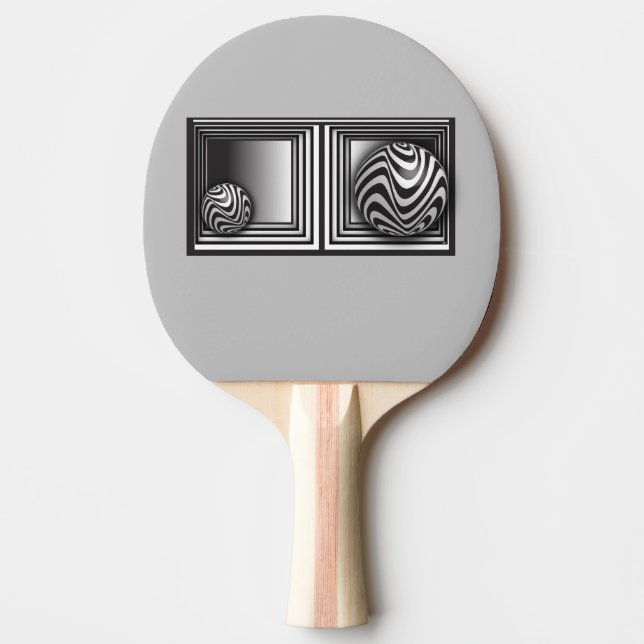 Optics thru Shapes Ping Pong Paddle (Front)