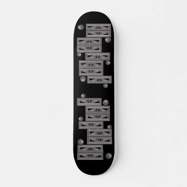 Optics thru Shapes  Skateboard (Front)