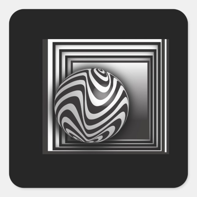 Optics thru Shapes Square Sticker (Front)