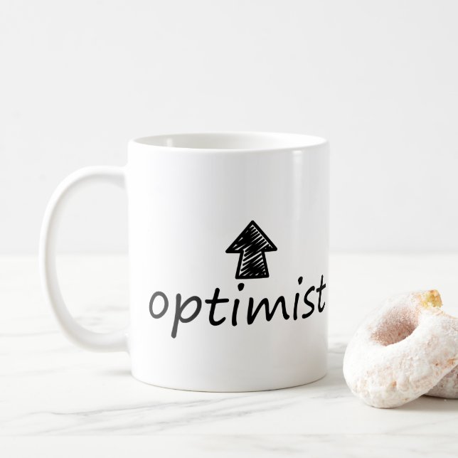 'optimist' Mug (With Donut)