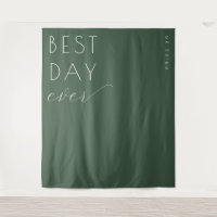 Optimistic Dark Green Minimalist Celebration Sign
