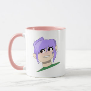 Optimistic female Cartoon Face Mug