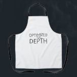 Optimized For Depth Minimalist Industrial Apron<br><div class="desc">Precision in the studio or kitchen. A durable,  heavy-weight apron featuring centered typography for the lead operator who values clean execution in every task.</div>