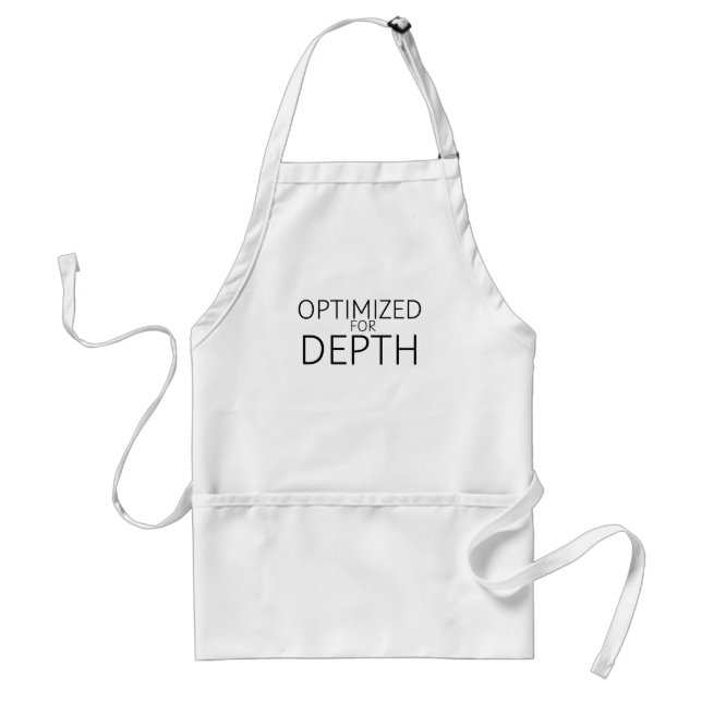 Optimized For Depth Minimalist Industrial Standard Apron (Front)