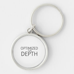 Optimized For Depth Minimalist Technical Keychain