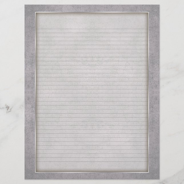 Optional Lines Letterhead with Aged Frame (Front)