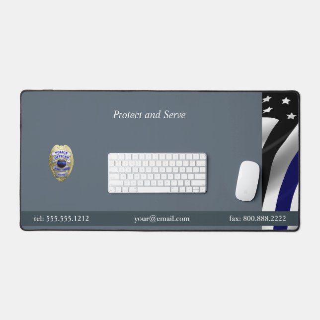 Options de Badge de Ligne Bleue Mince 4 (Clavier et souris)