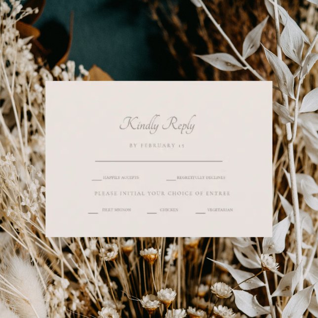 Options de dîner de crème formelle RSVP (Créateur téléchargé)