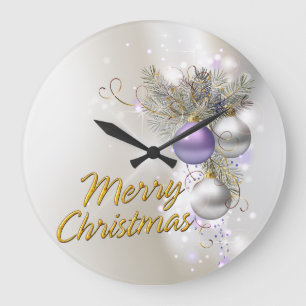 Options de horloge murale Joyeux Noël 32