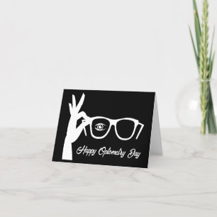 Optométrie Jour Lunettes de vue Silhouette Carte d