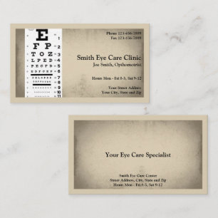 Optometrist Business Card