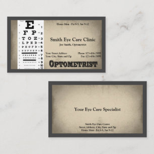 Optometrist Business Card