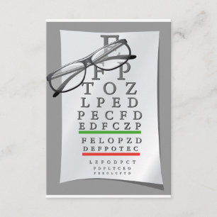 Optometrist Chart Invitations