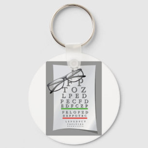Optometrist Chart Keychain