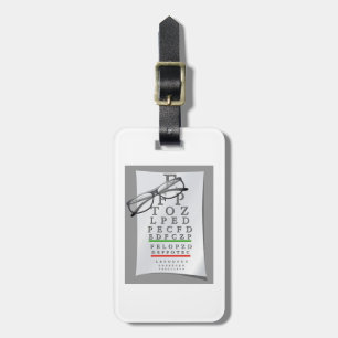 Optometrist Chart Luggage Tags