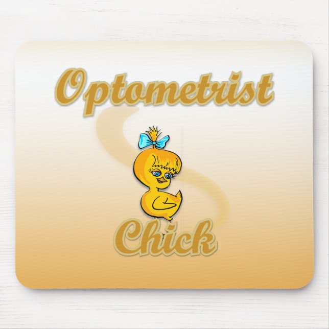 Optometrist Chick Mouse Pad (Front)