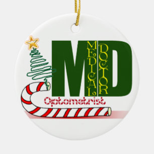 OPTOMETRIST CHRISTMAS ORNAMENT MD DOCTOR