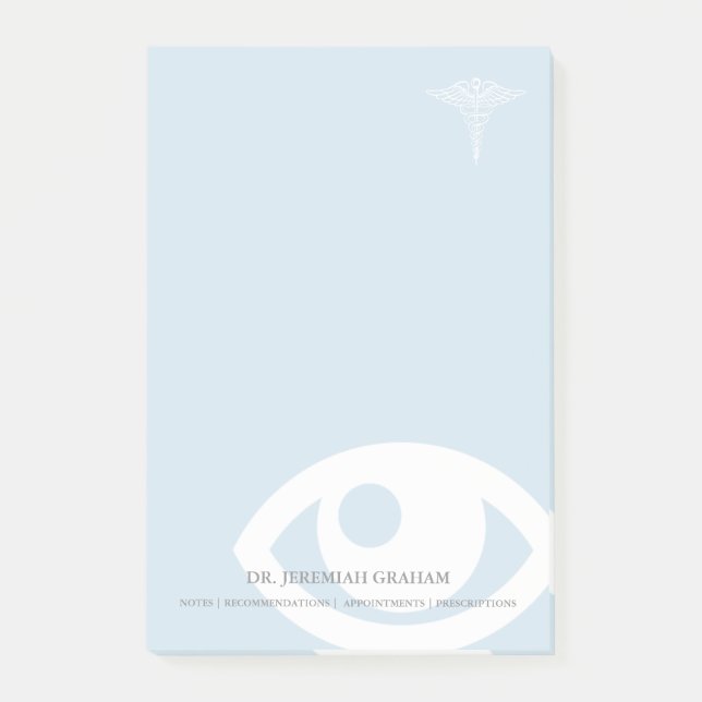 Optometrist | Eye Specialist Personalized Name Post-it Notes (Front)
