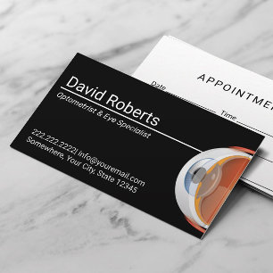 Optometrist & Eyewear Vision Care Appointment Card