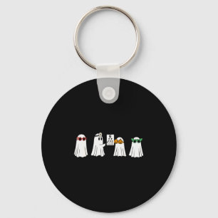 Optometrist Ghost Boo Center Halloween Optician  Keychain