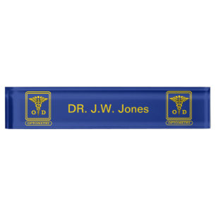 Optometrist Nameplate