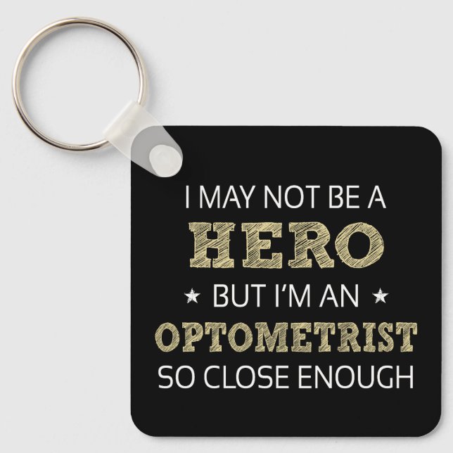 Optometrist Novelty Keychain (Front)
