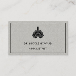 Optometrist   Phoropter Equipment Business Card