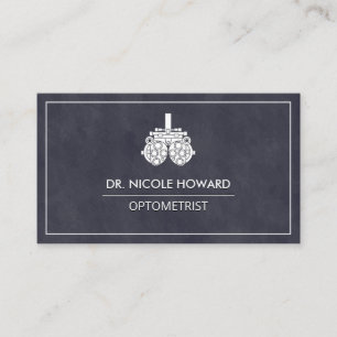 Optometrist   Phoropter Equipment Business Card