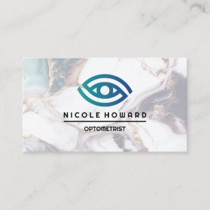Optometrist   Stylized Eye Logo Business Card