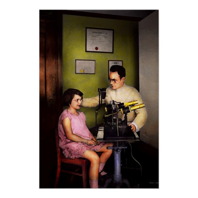 Optometrist - The eye exam 1929 Poster (Front)