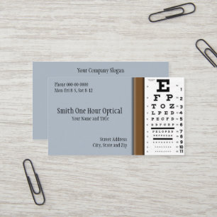 Optometrists Business Card