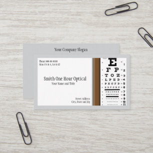 Optometrists Business Card