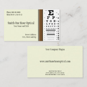Optometrists Business Card