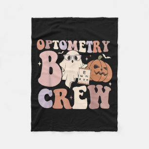 Optometry Crew Optometry Boo Crew Halloween Optici Fleece Blanket