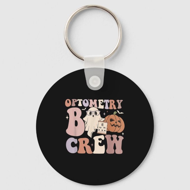 Optometry Crew Optometry Boo Crew Halloween Optici Keychain (Front)