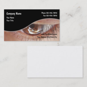 Optometry Eye Closetup Business Card