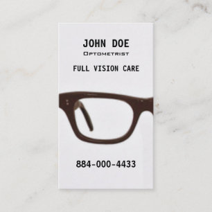 Optometry Eye Glasses Business Card