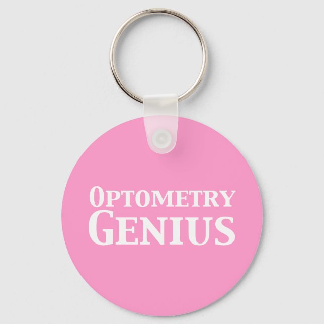Optometry Genius Gifts Keychain (Front)